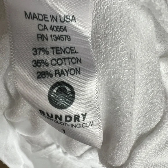 Sundry- Women's Long Sleeve Hooded Light Weight Tee- Size 1 (S) - Picture 7 of 10